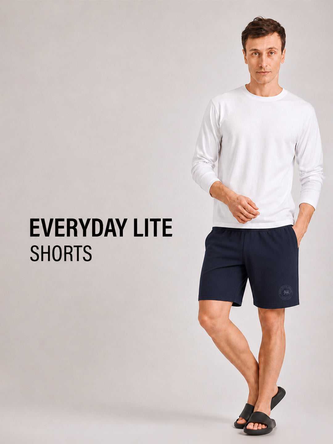 Men Mid-Rise Cotton Rich Shorts