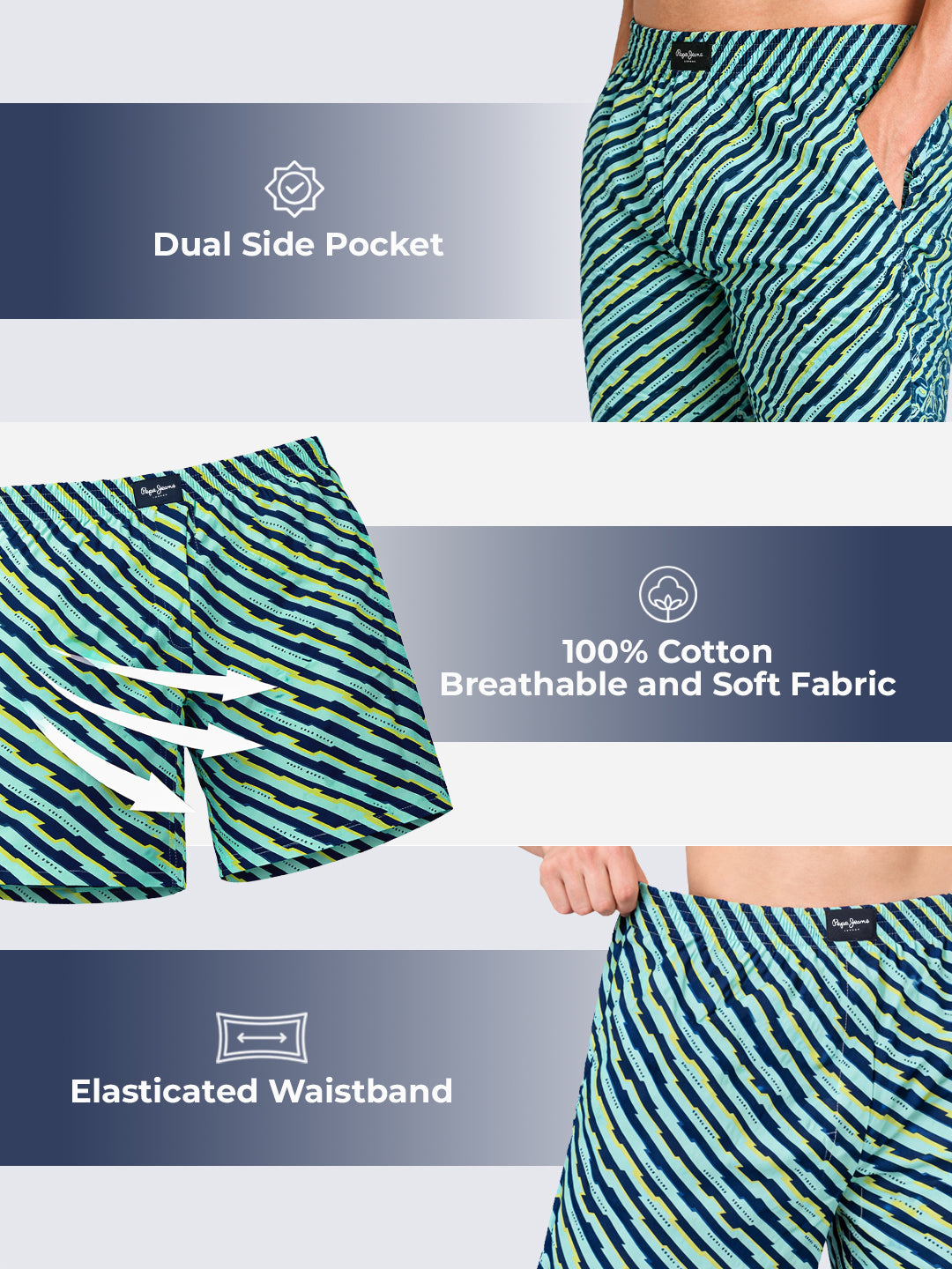Printed Pure Cotton Breathable Boxer