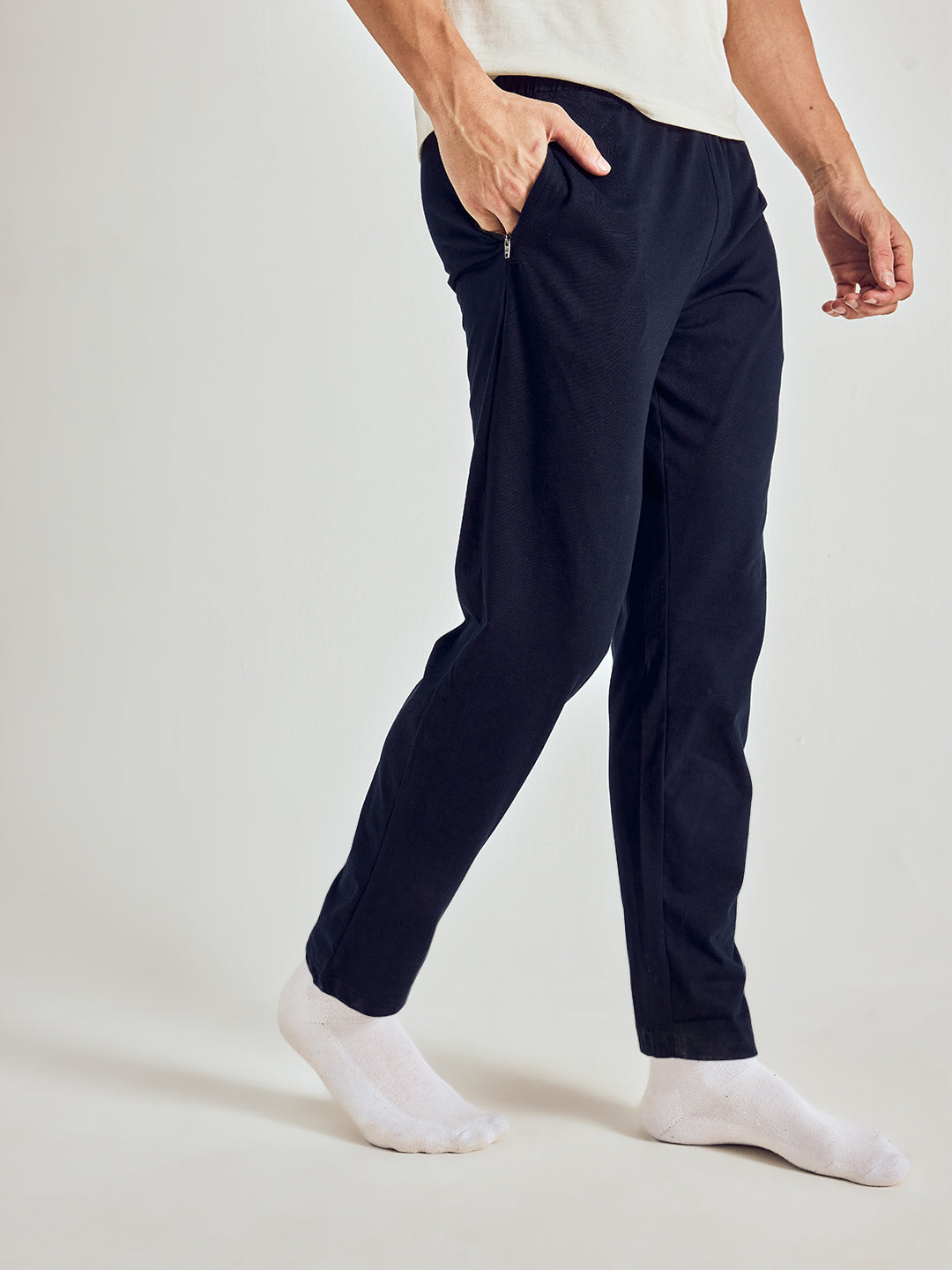 Men Solid Cotton Lounge Pants