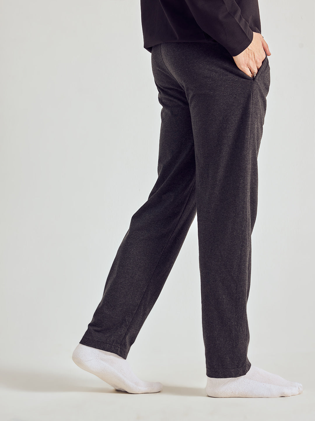 Men Solid Cotton Lounge Pants