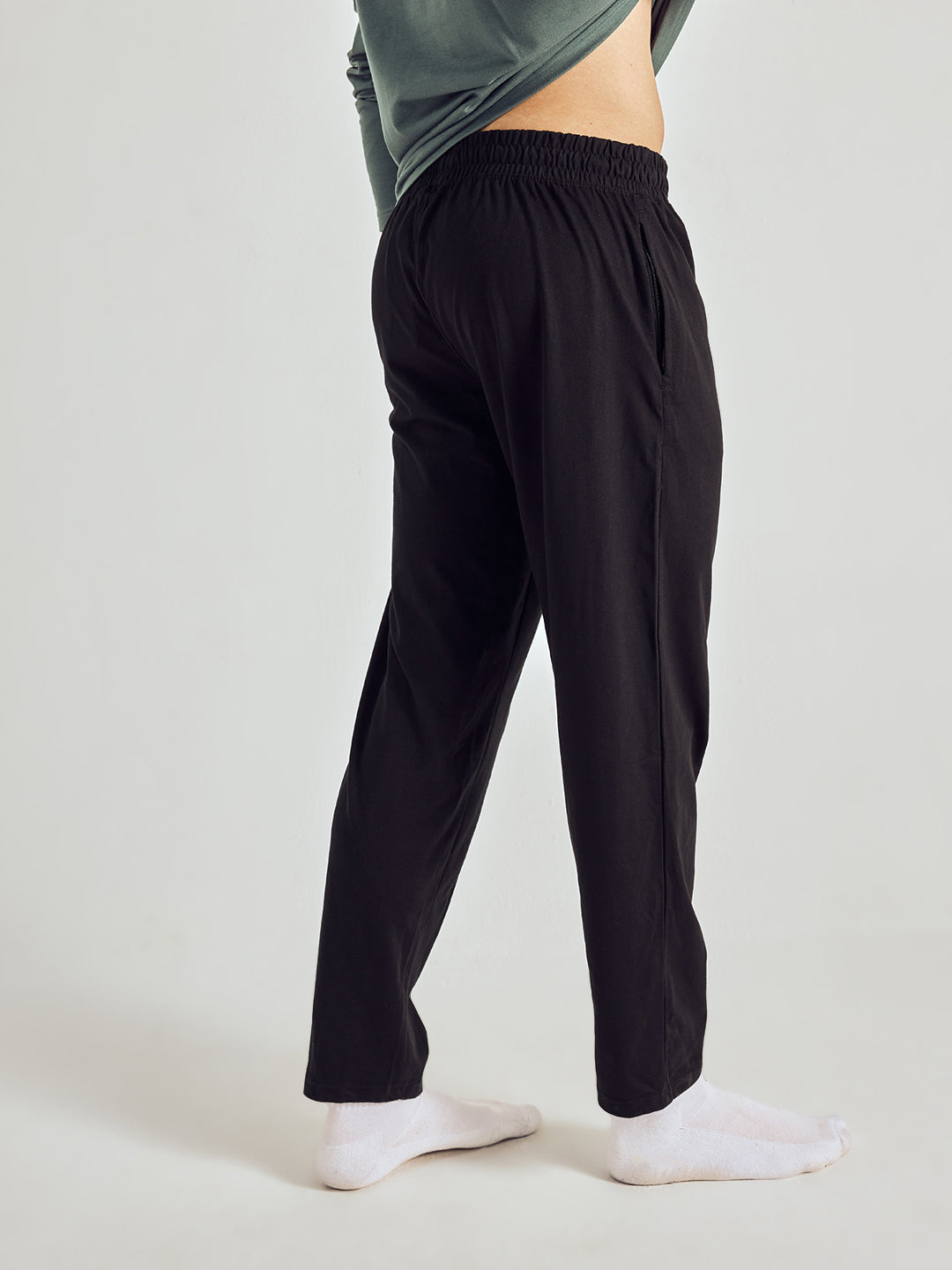 Men Solid Cotton Lounge Pants
