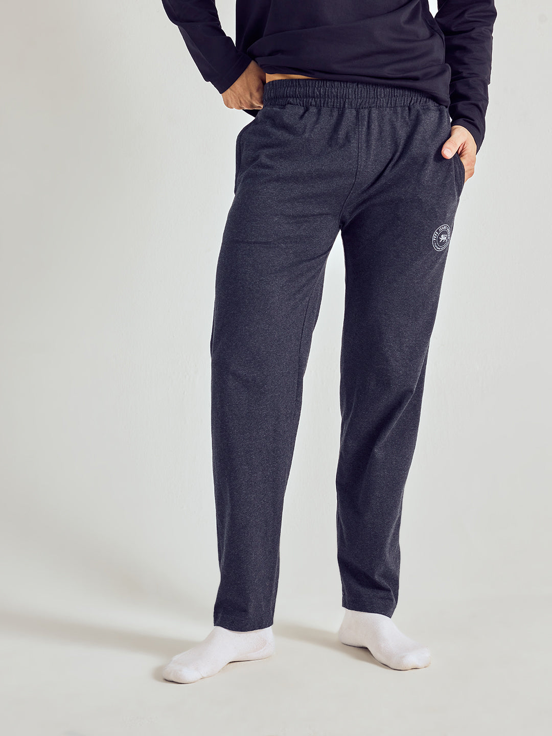 Men Solid Cotton Lounge Pants