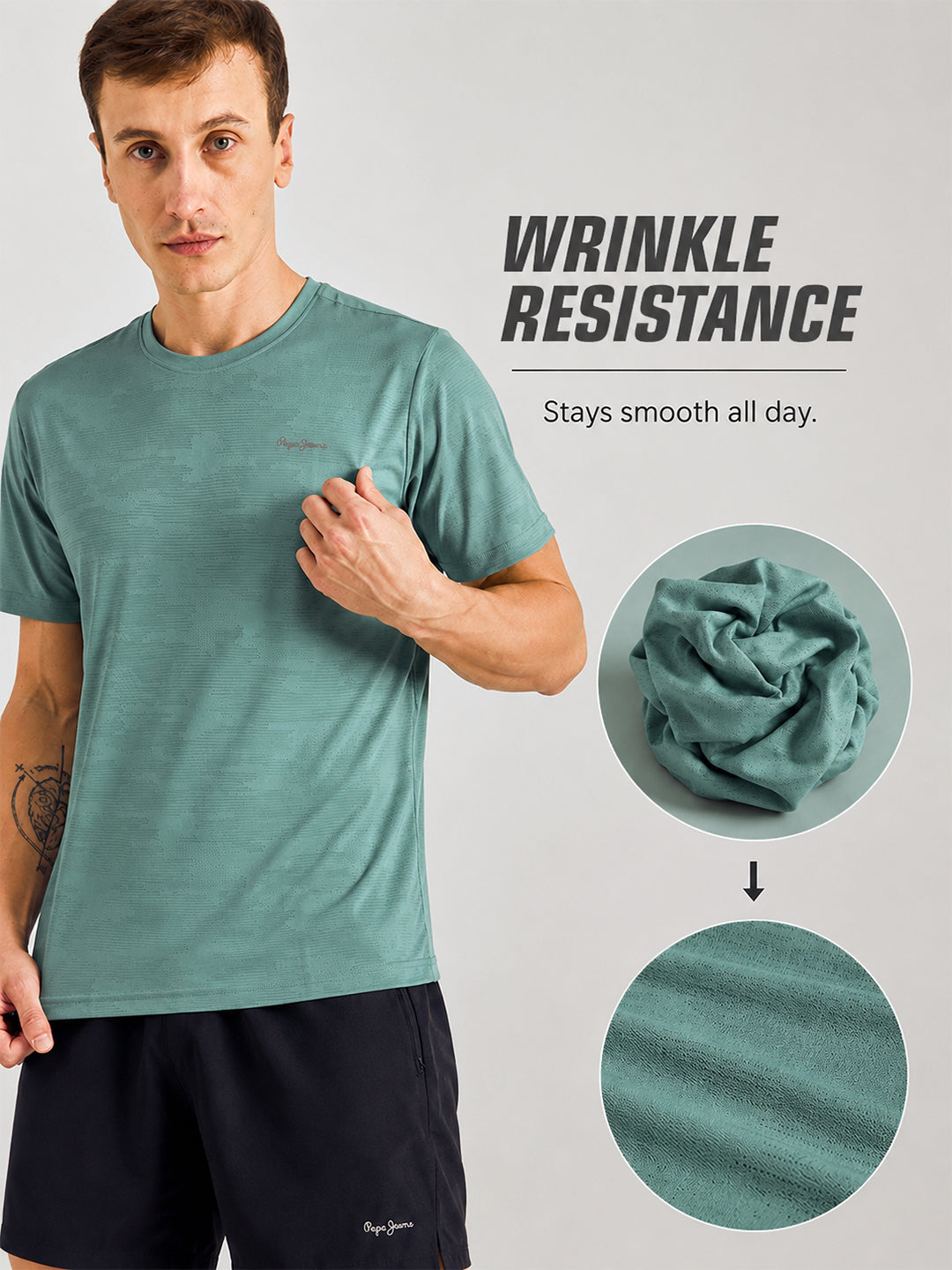 Round Neck Short Sleeves T-Shirt