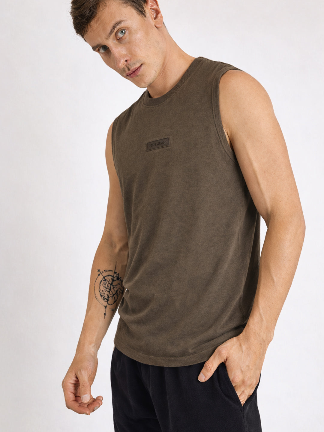 Men Cotton Sleeveless Gym Vest