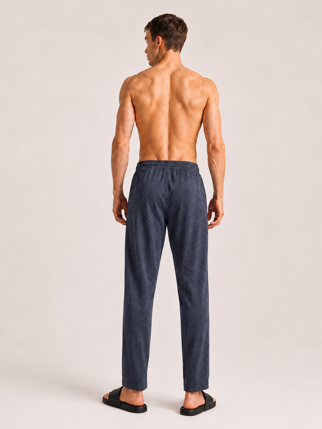 Men Solid Cotton Lounge Pants