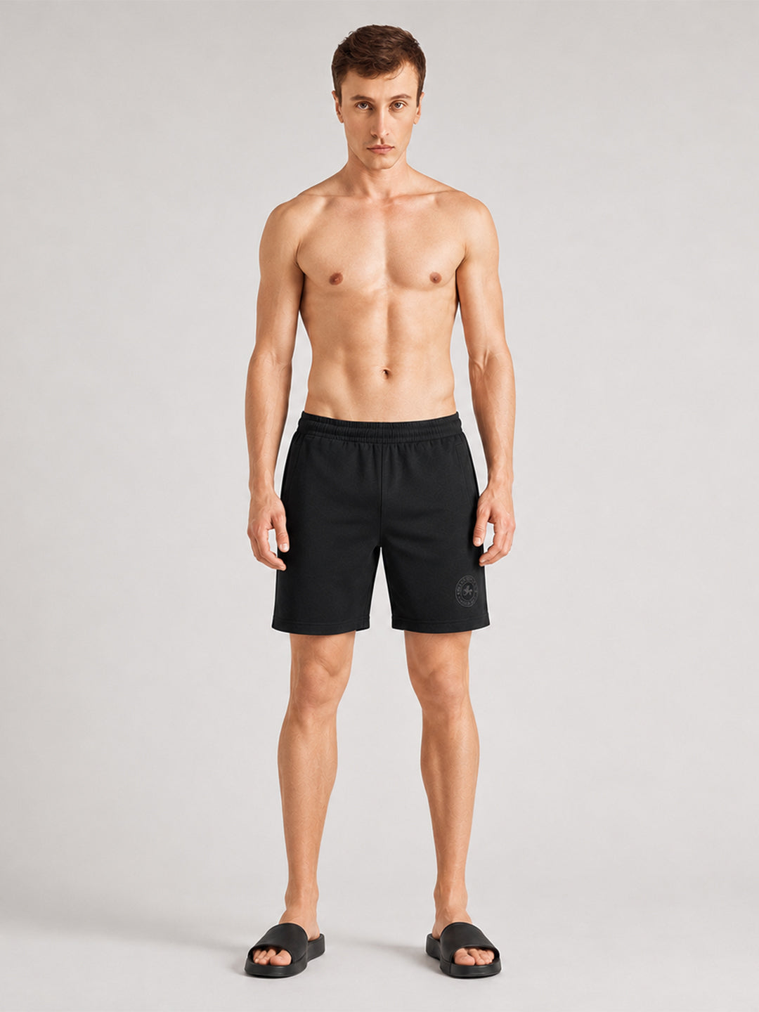 Men Mid-Rise Cotton Rich Shorts