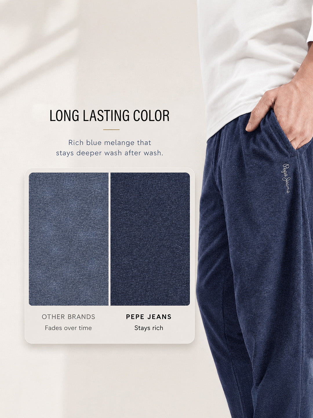 Men Solid Straight Pure Cotton Lounge Pant