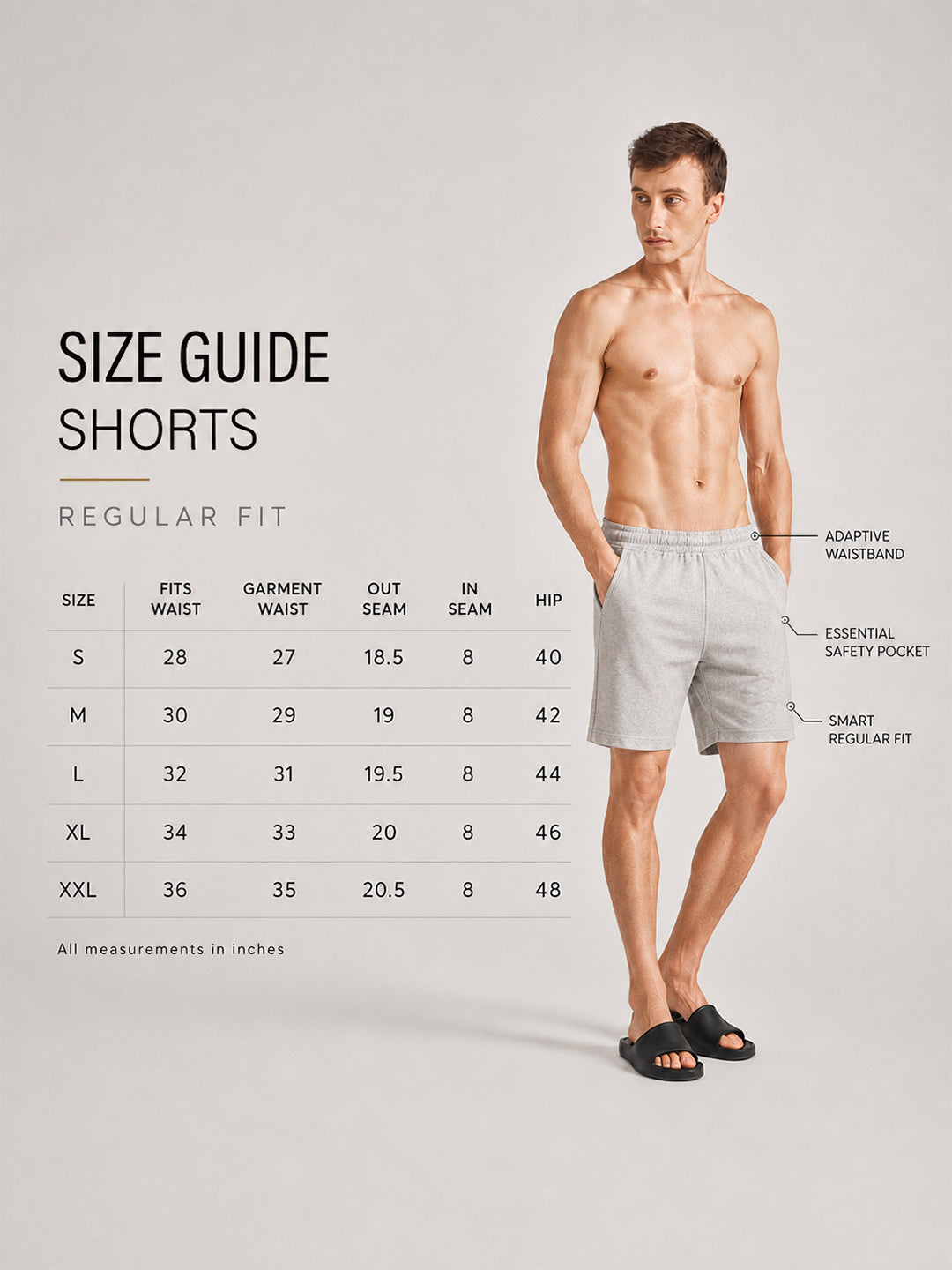 Men Mid-Rise Cotton Rich Shorts