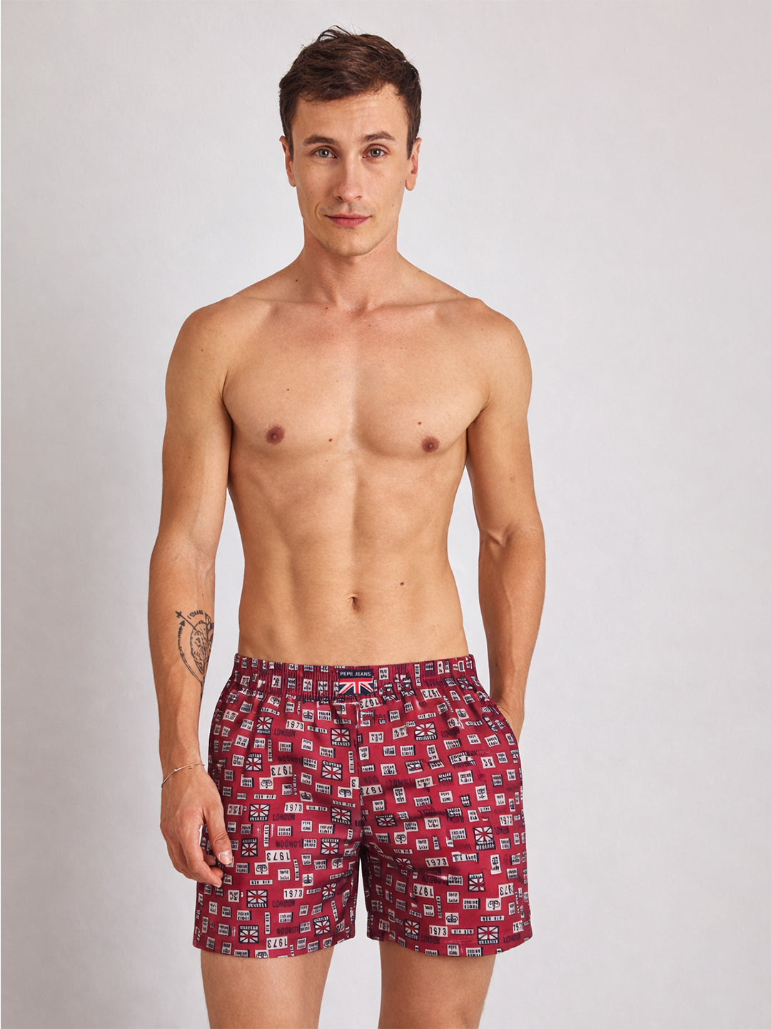 Men Printed Cotton Boxers