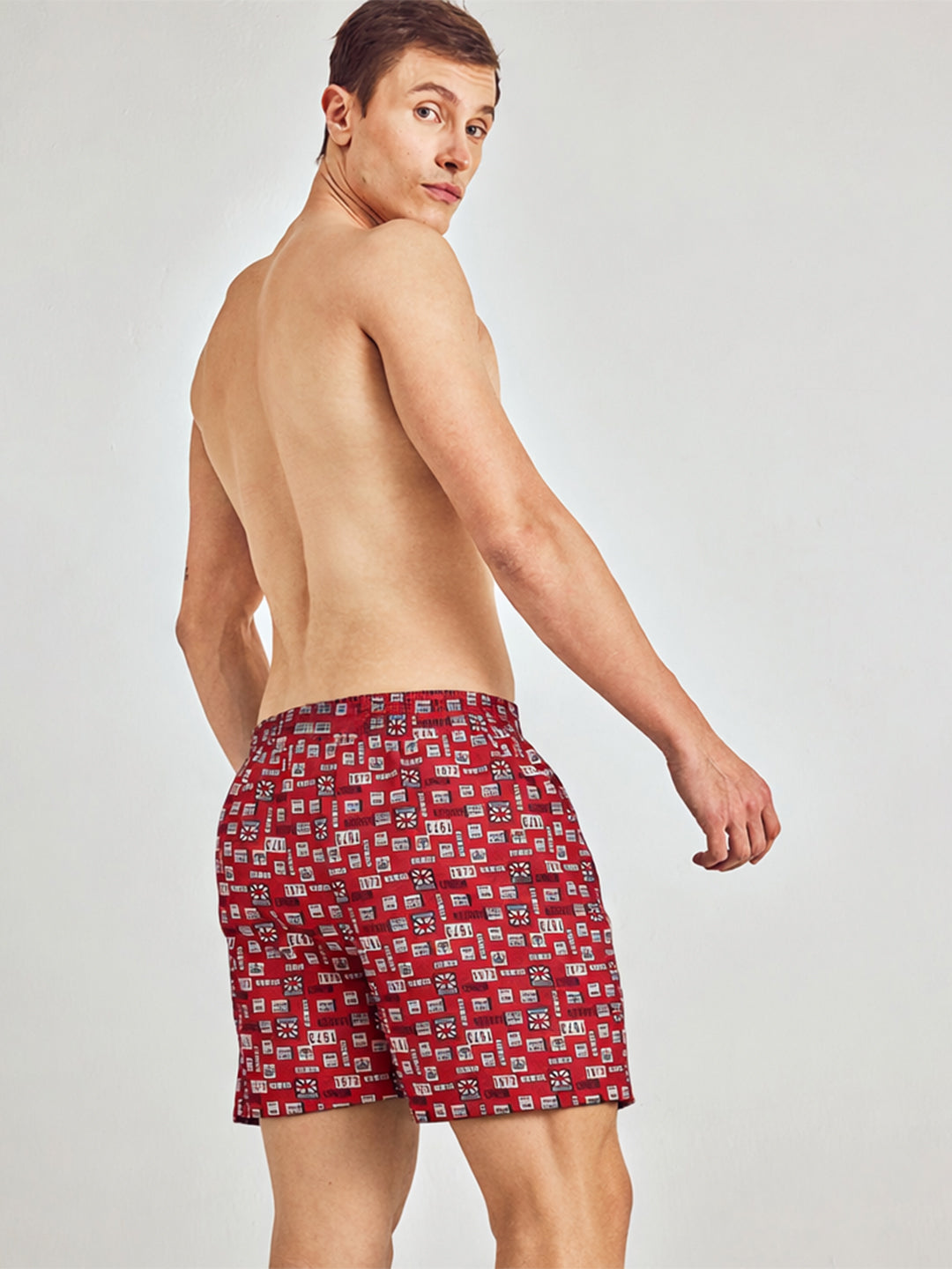 Men Printed Cotton Boxers