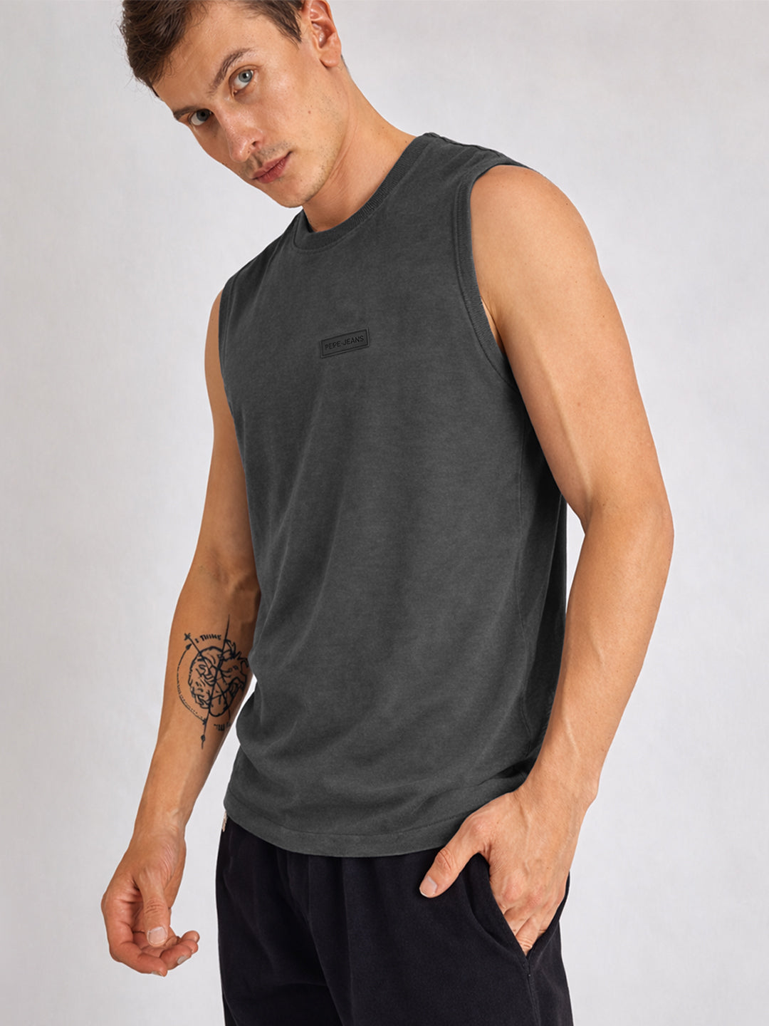 Men Cotton Sleeveless Gym Vest