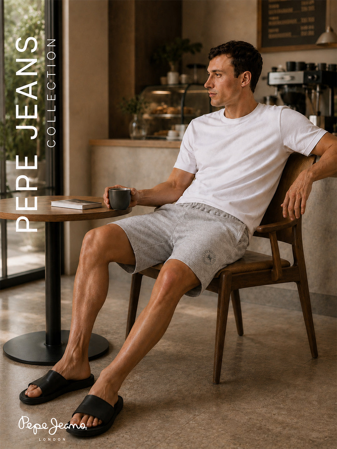 Men Mid-Rise Cotton Rich Shorts