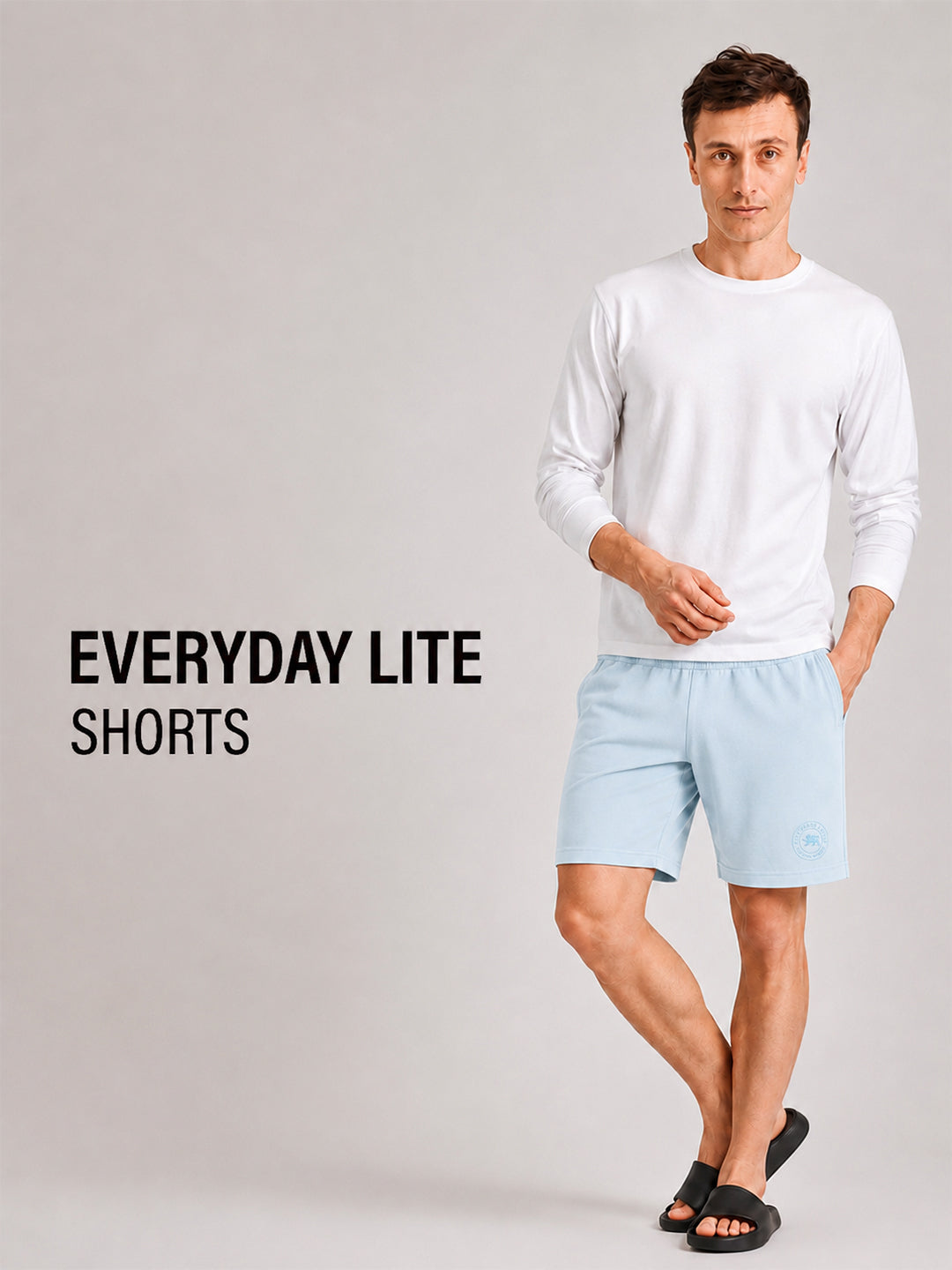 Men Mid-Rise Cotton Rich Shorts