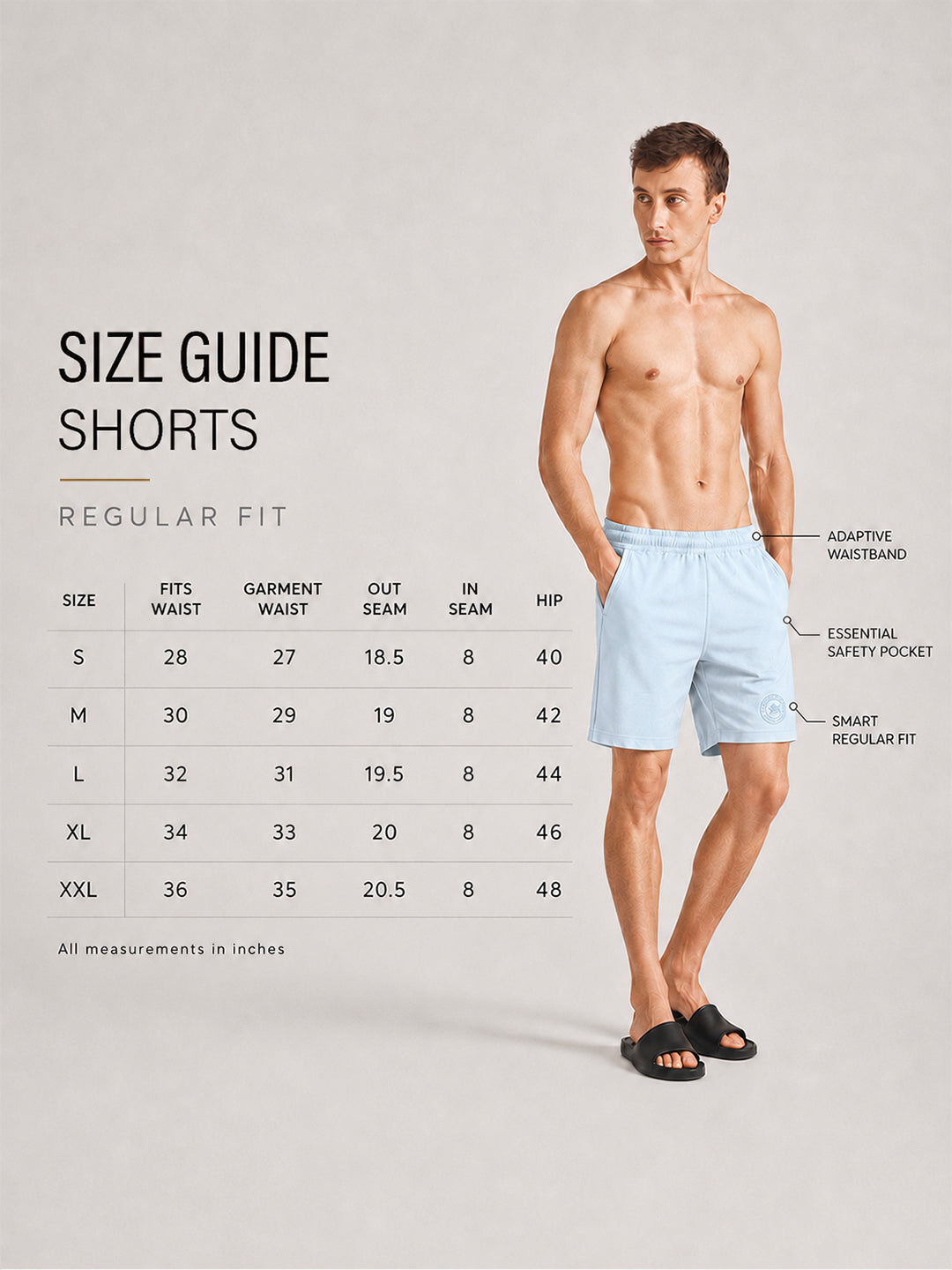 Men Mid-Rise Cotton Rich Shorts