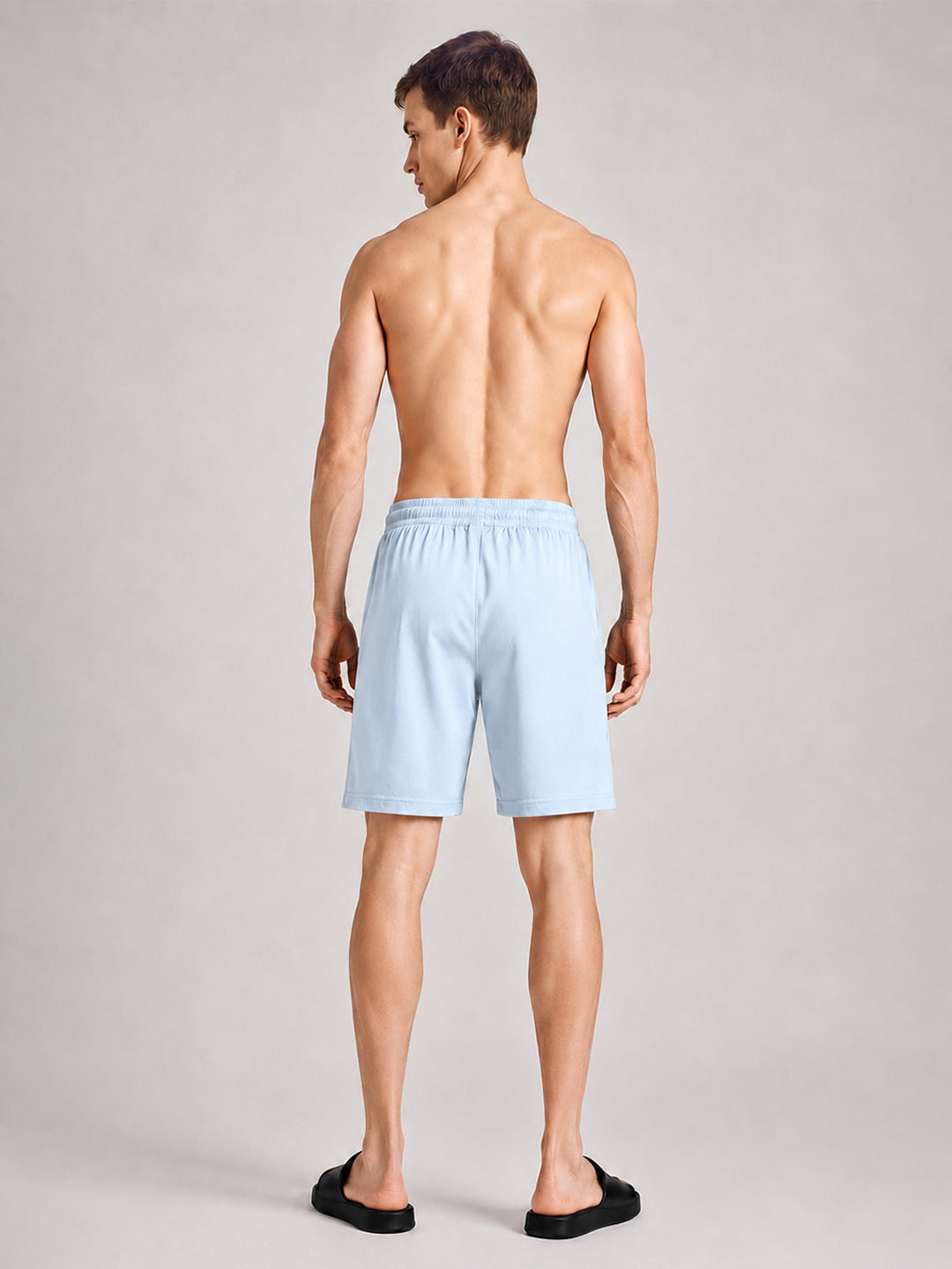Men Mid-Rise Cotton Rich Shorts