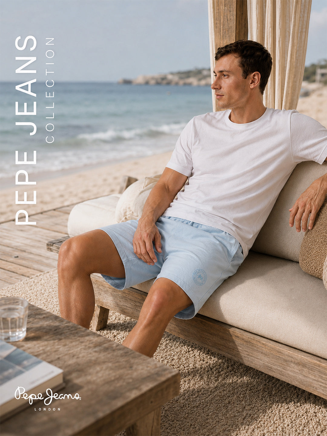 Men Mid-Rise Cotton Rich Shorts