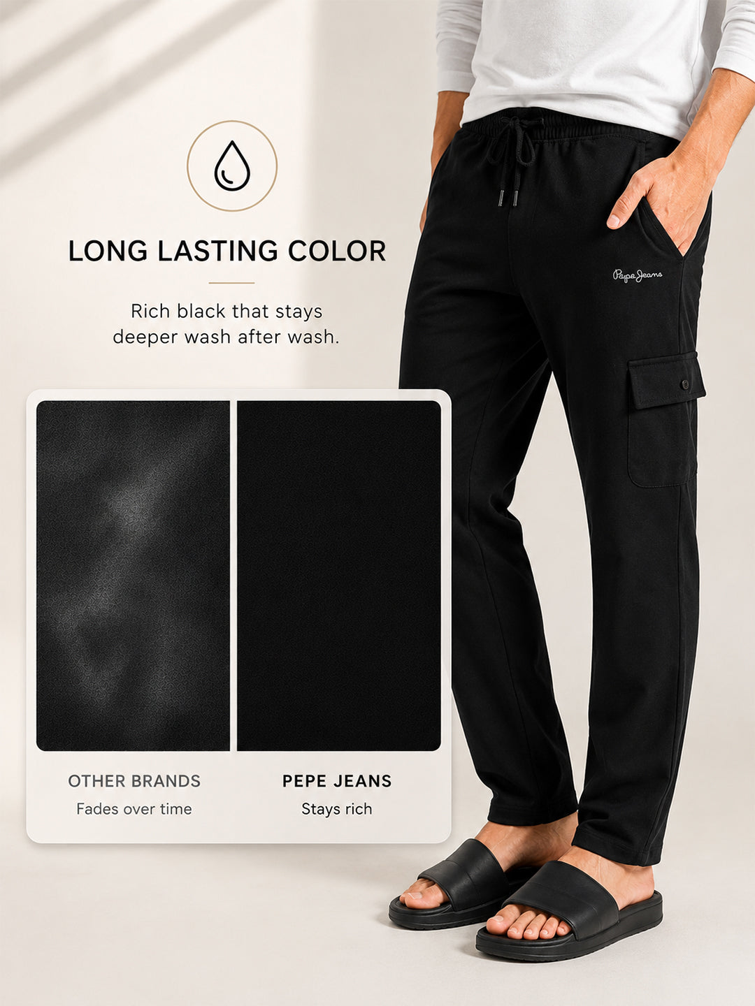 Men Black Regular Fit Solid Track Pants