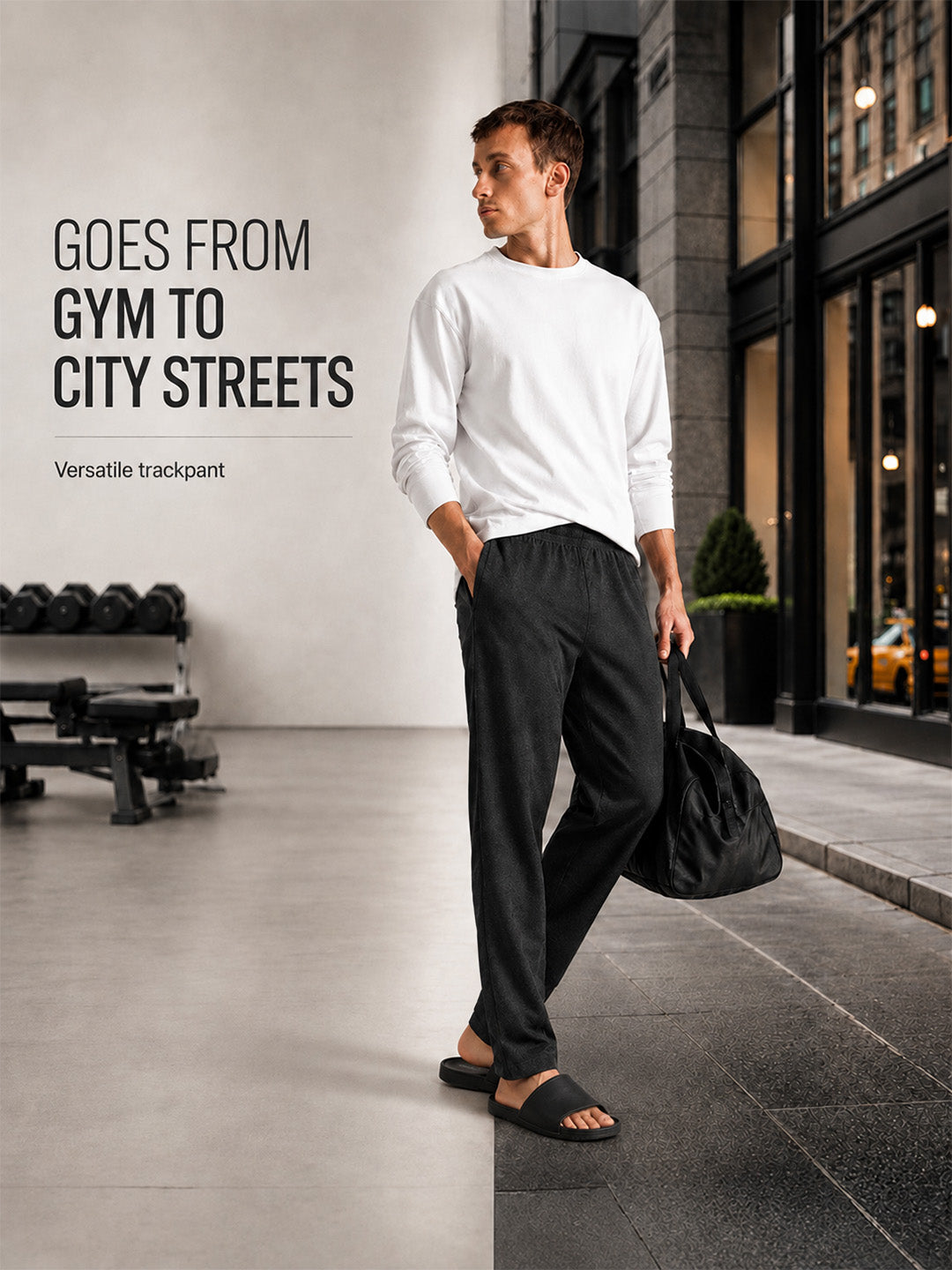Men Solid Straight Pure Cotton Lounge Pant