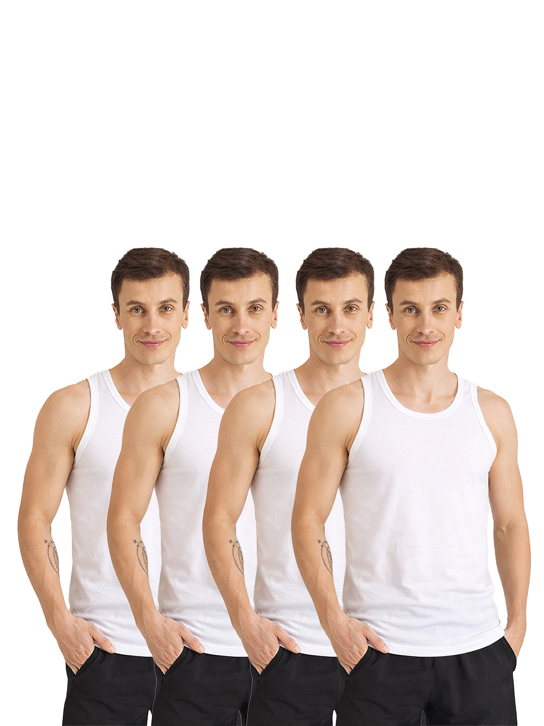 Men Inner Vest Pack of 4