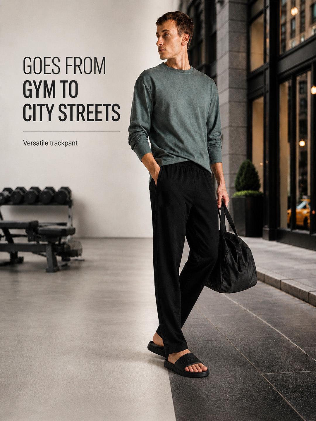 Men Solid Cotton Lounge Pants