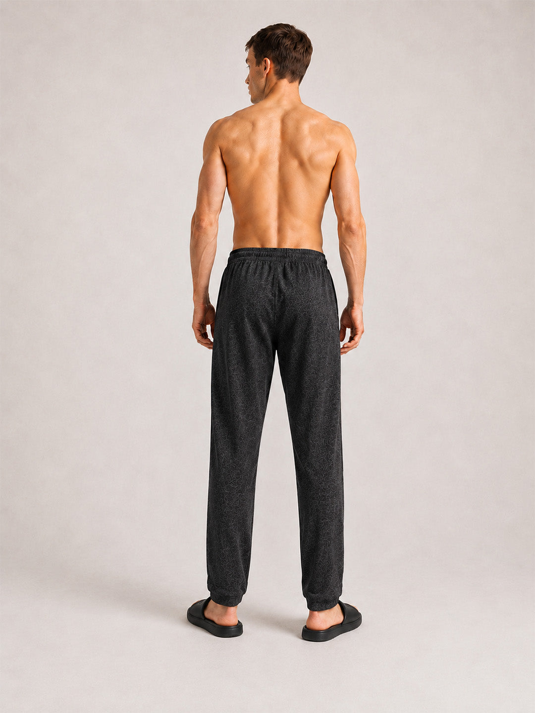 Men Solid Cotton Lounge Pants