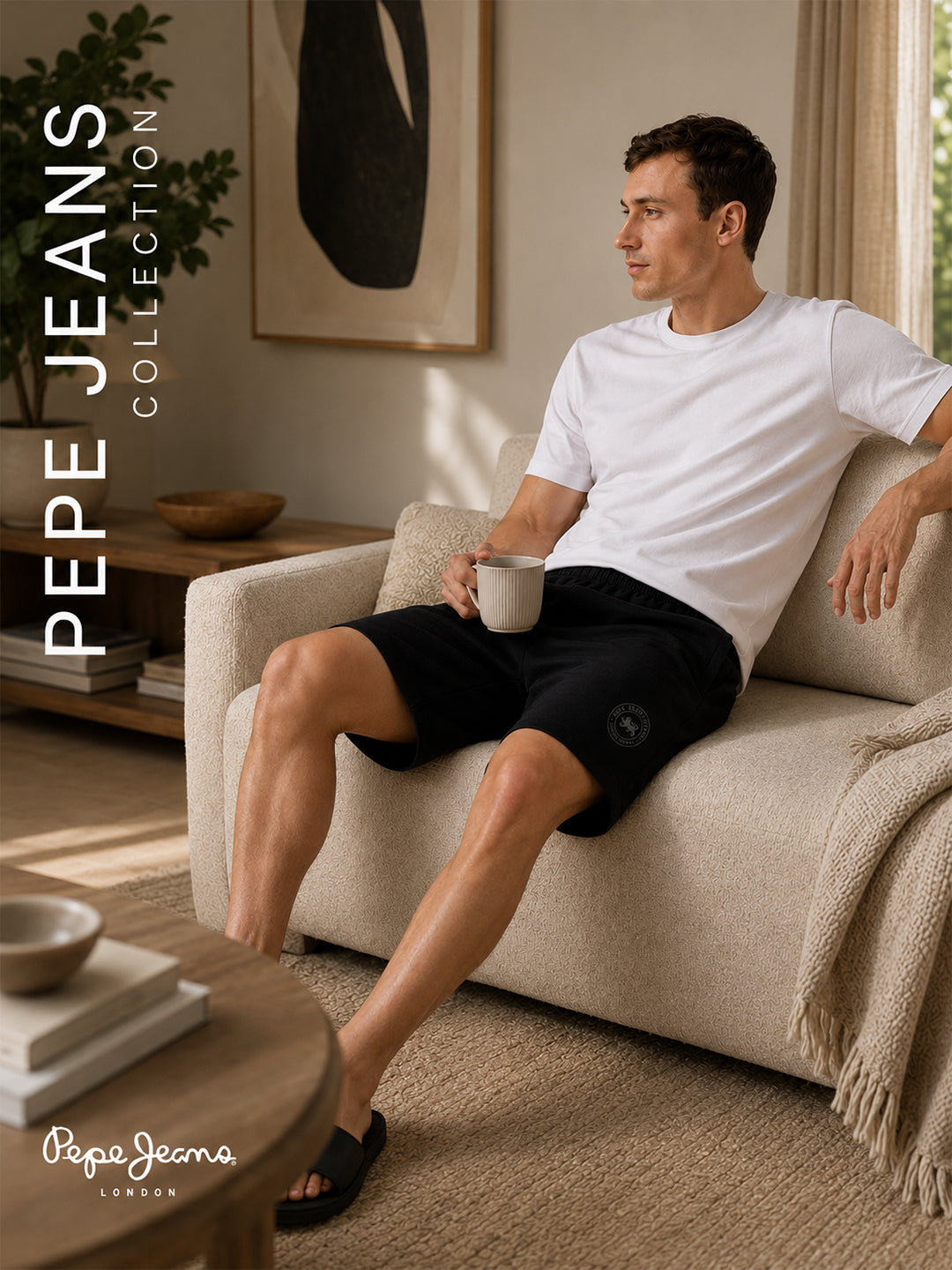 Men Mid-Rise Cotton Rich Shorts