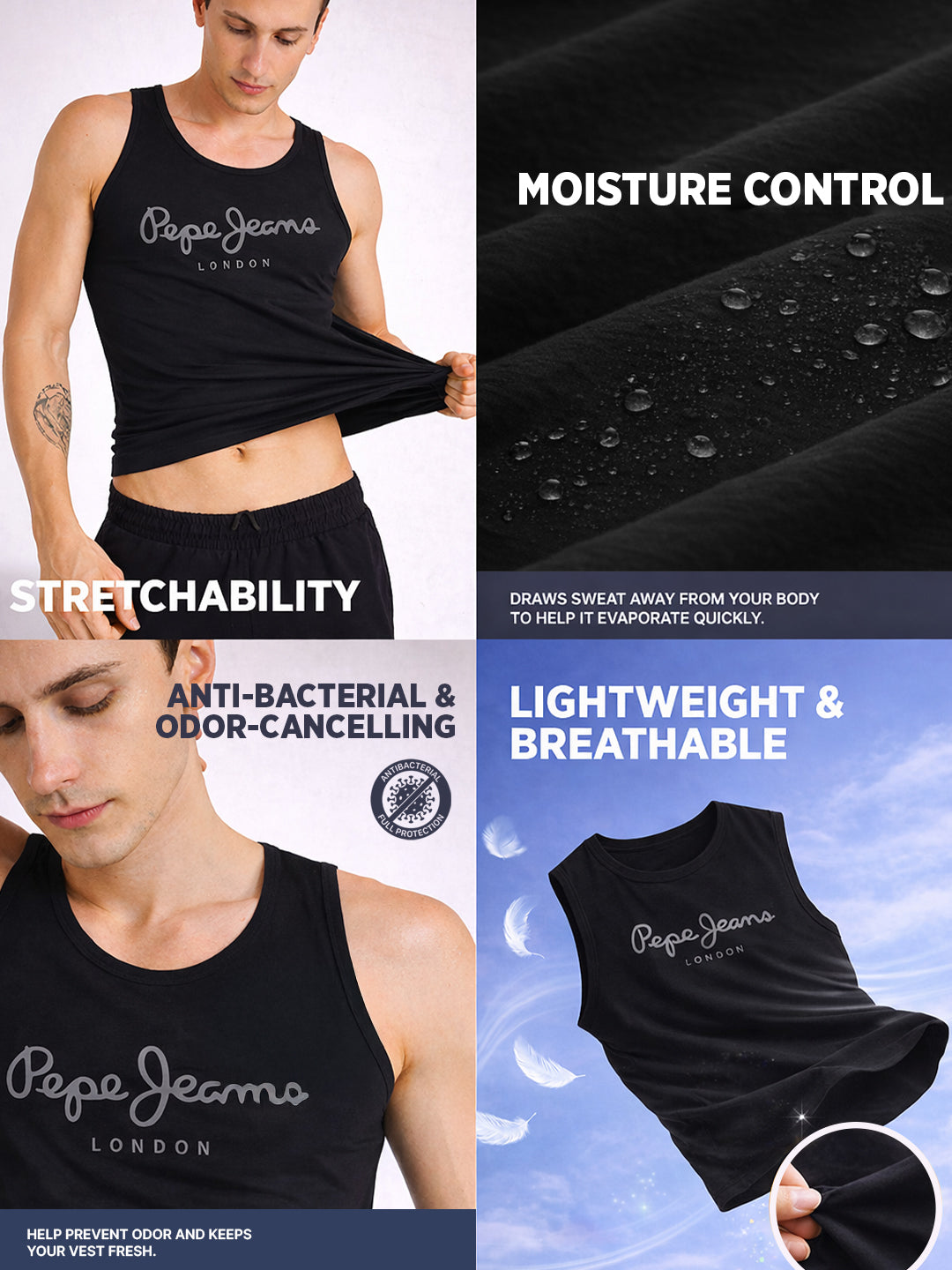 Men Cotton Sleeveless Gym Vest