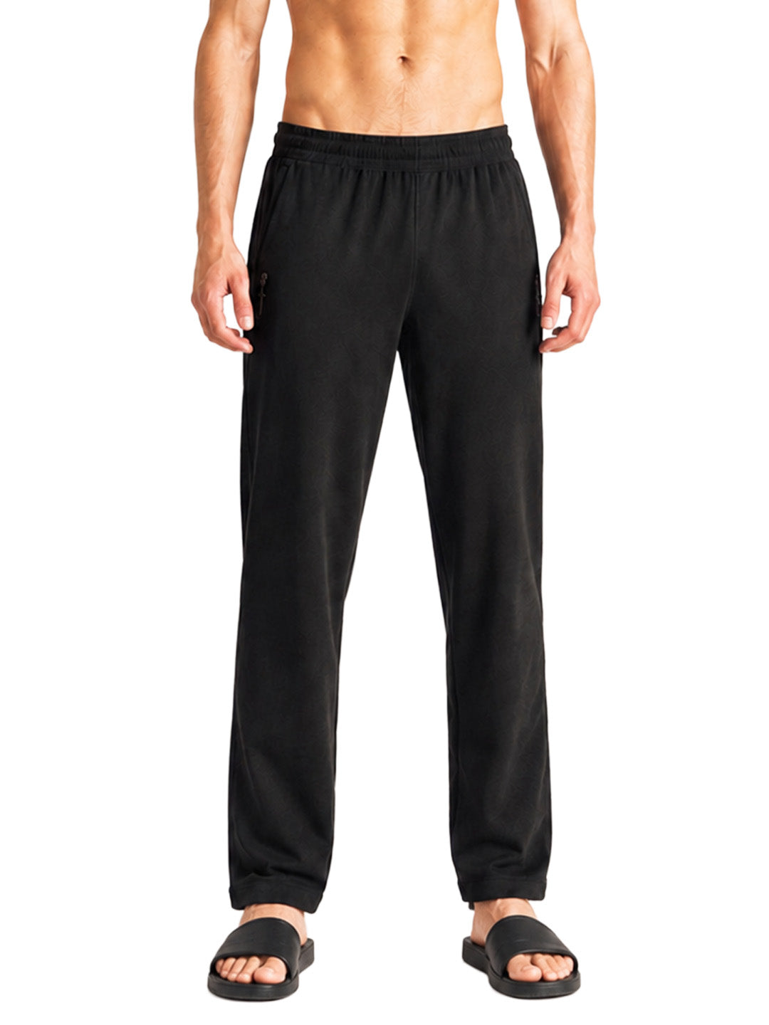Men Solid Straight Pure Cotton Lounge Pant