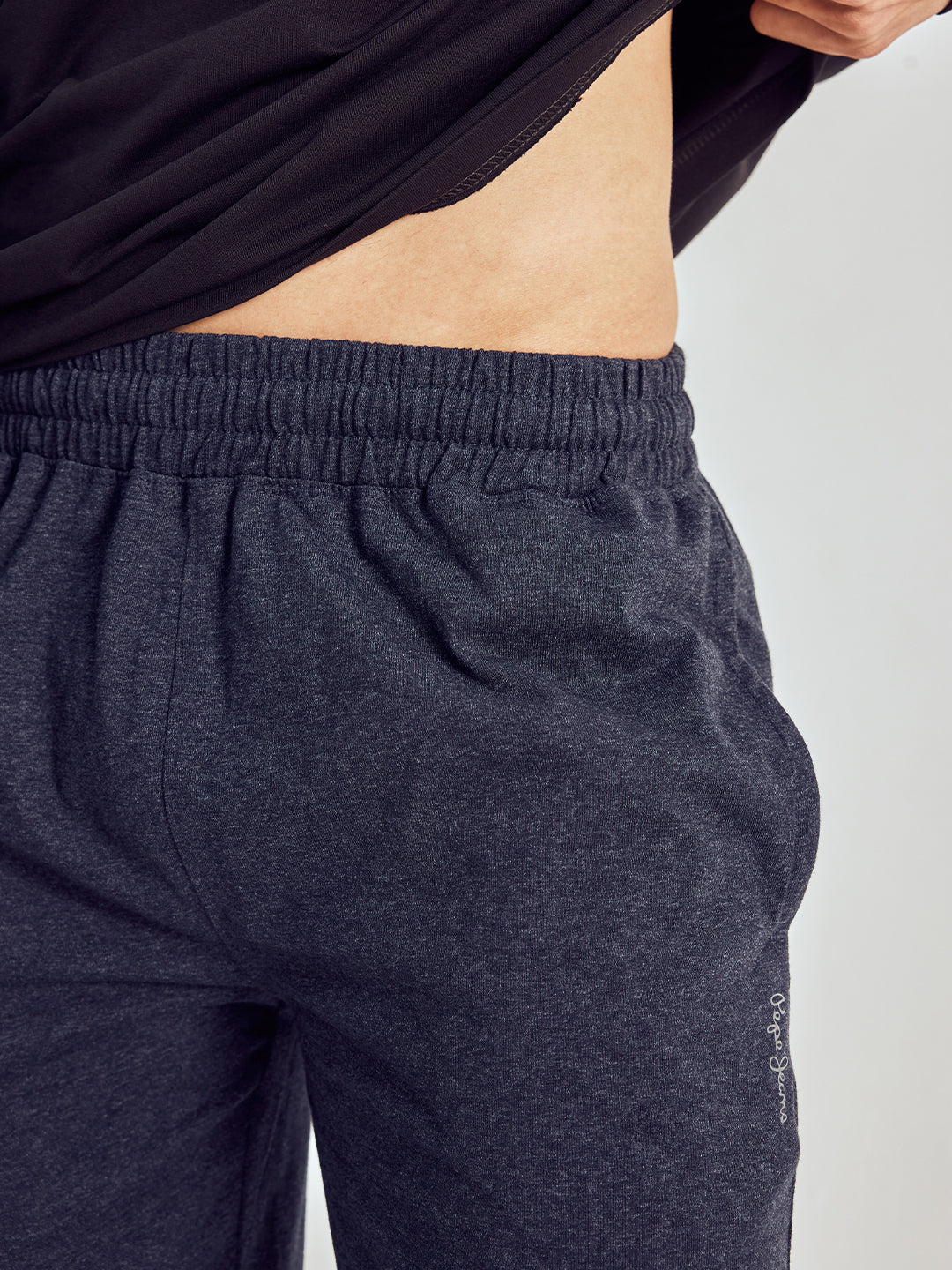 Men Solid Straight Pure Cotton Lounge Pant