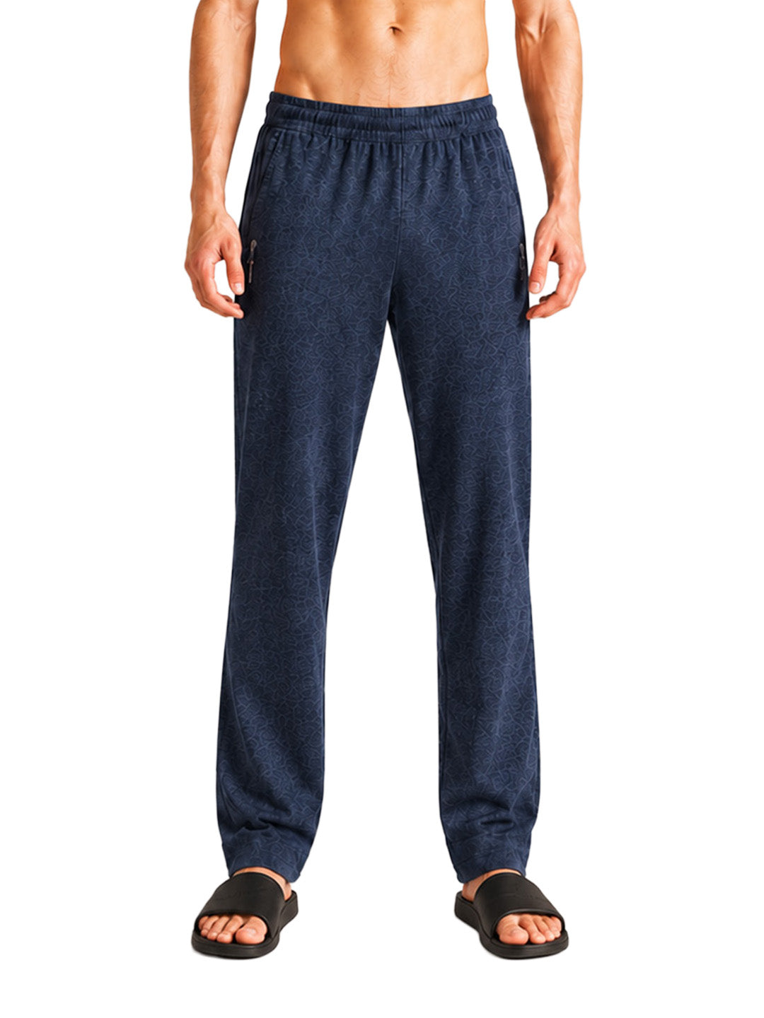 Men Solid Straight Pure Cotton Lounge Pant