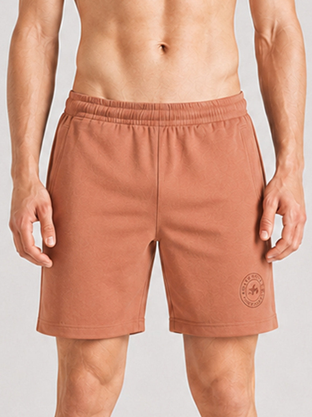 Men Mid-Rise Cotton Rich Shorts