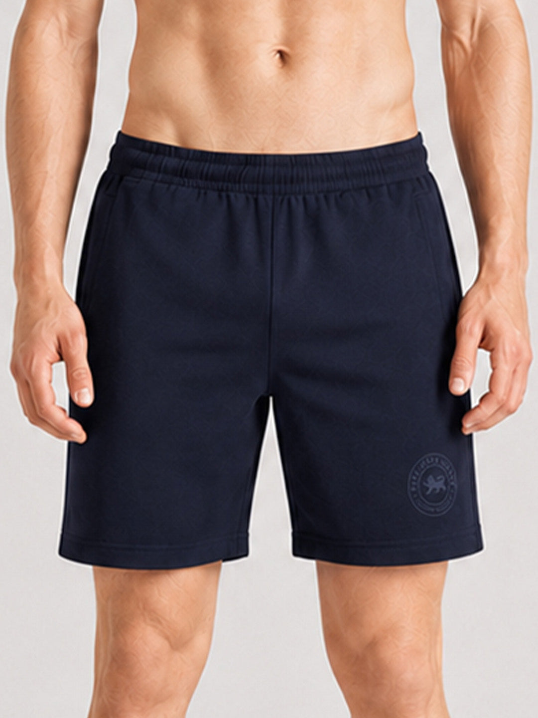 Men Mid-Rise Cotton Rich Shorts