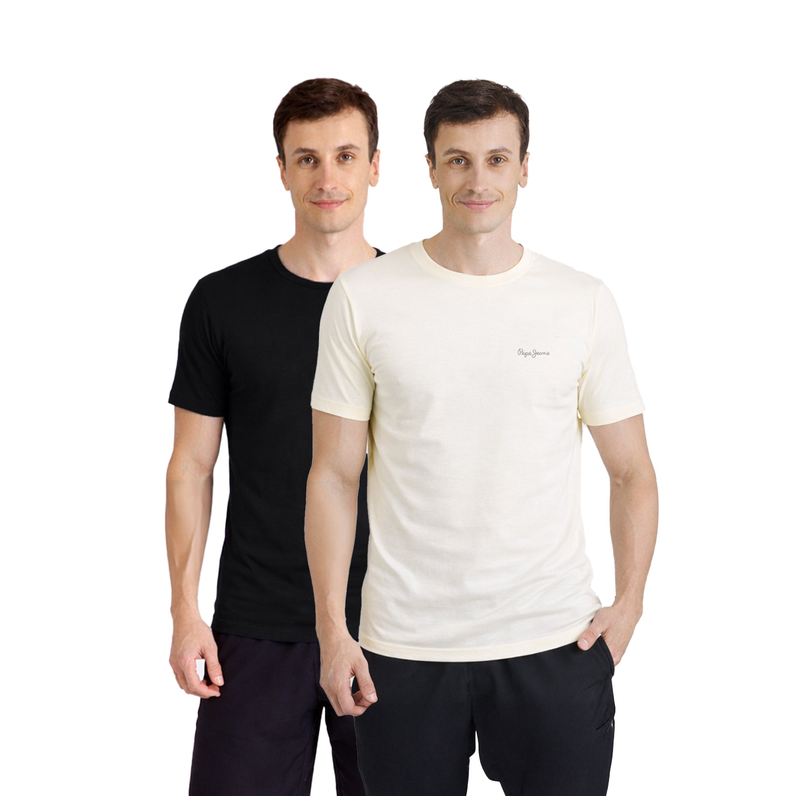 Men Crew Neck Lounge T-shirt(Pack of 2)