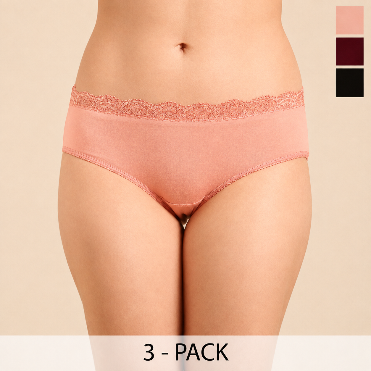 Pepe Jeans Women Hipster (Pack of 3)