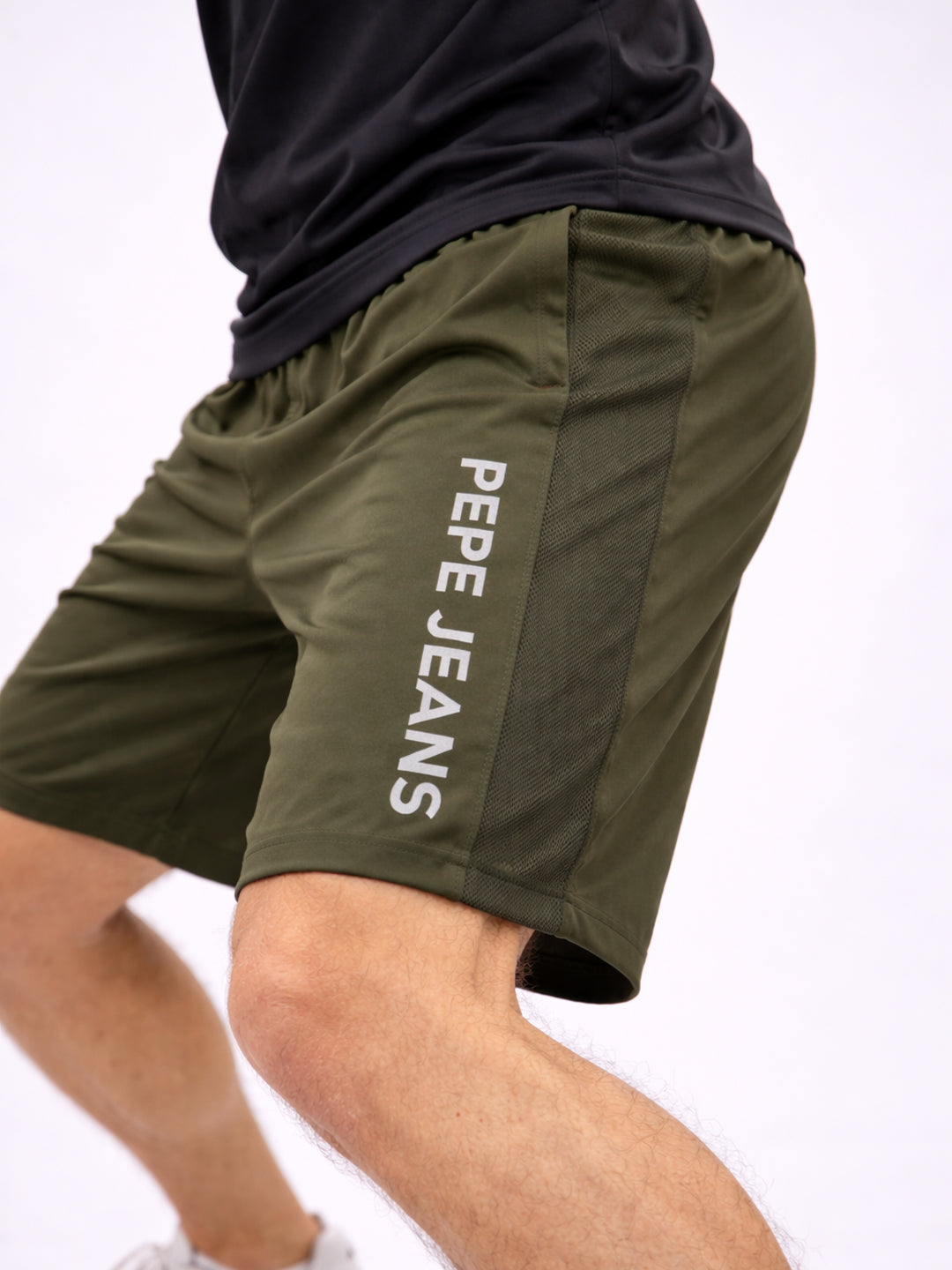 Men Typography Sports Shorts