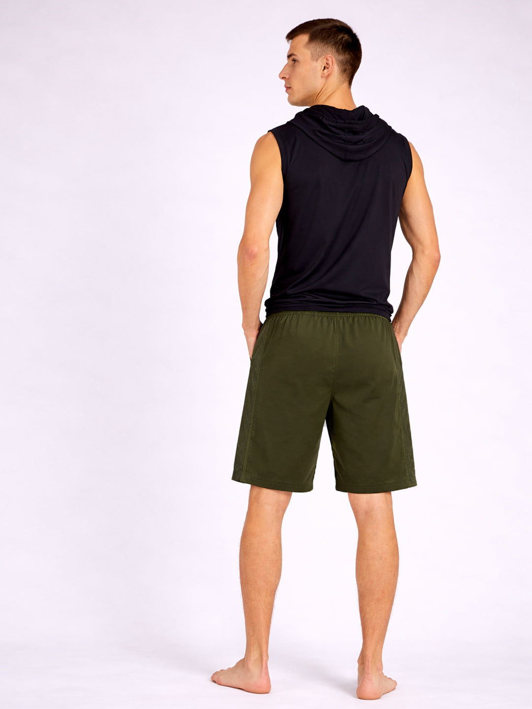 Men Typography Sports Shorts