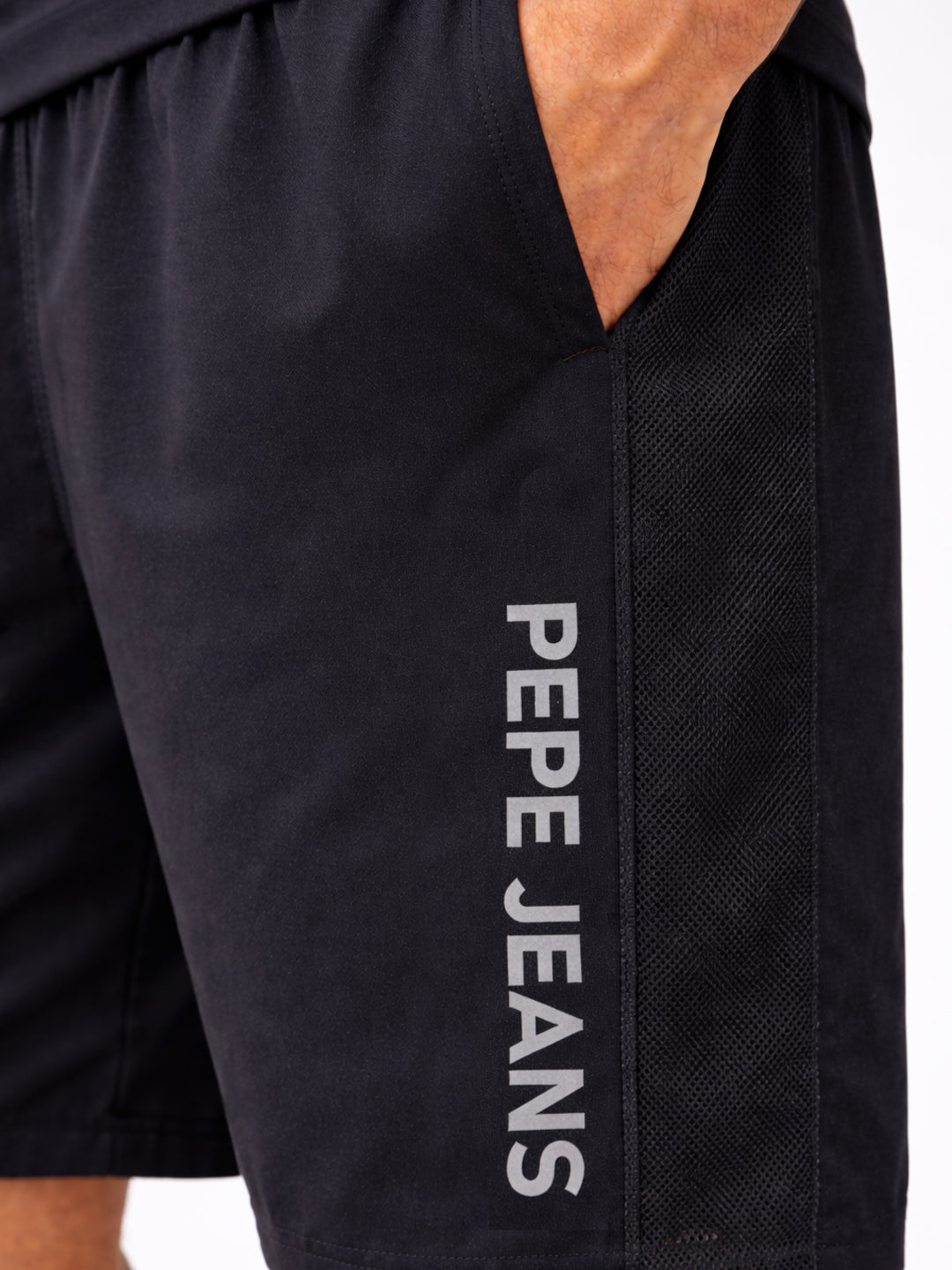 Men Typography Sports Shorts