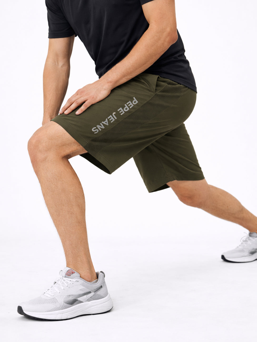 Men Typography Sports Shorts