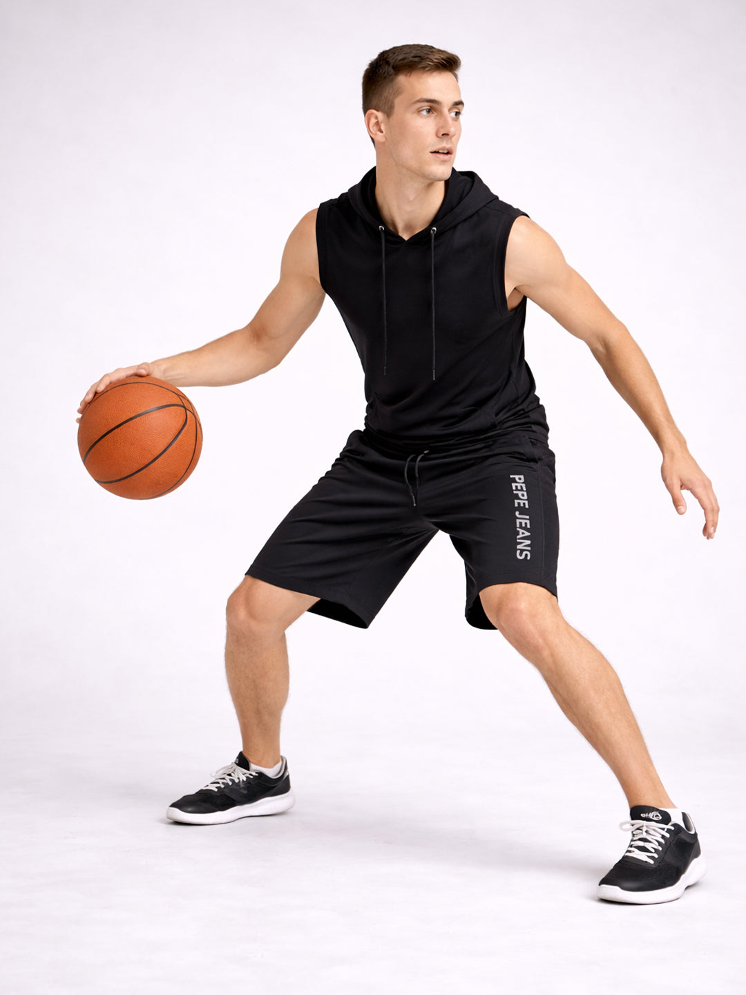 Men Typography Sports Shorts